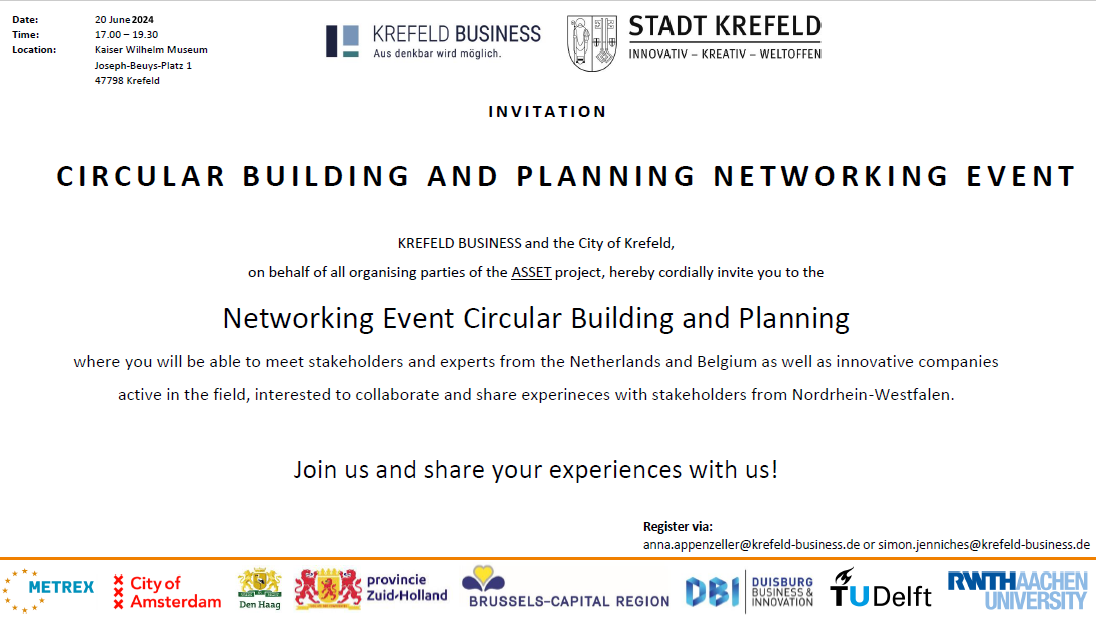 Circular Building and Planning Networking Event