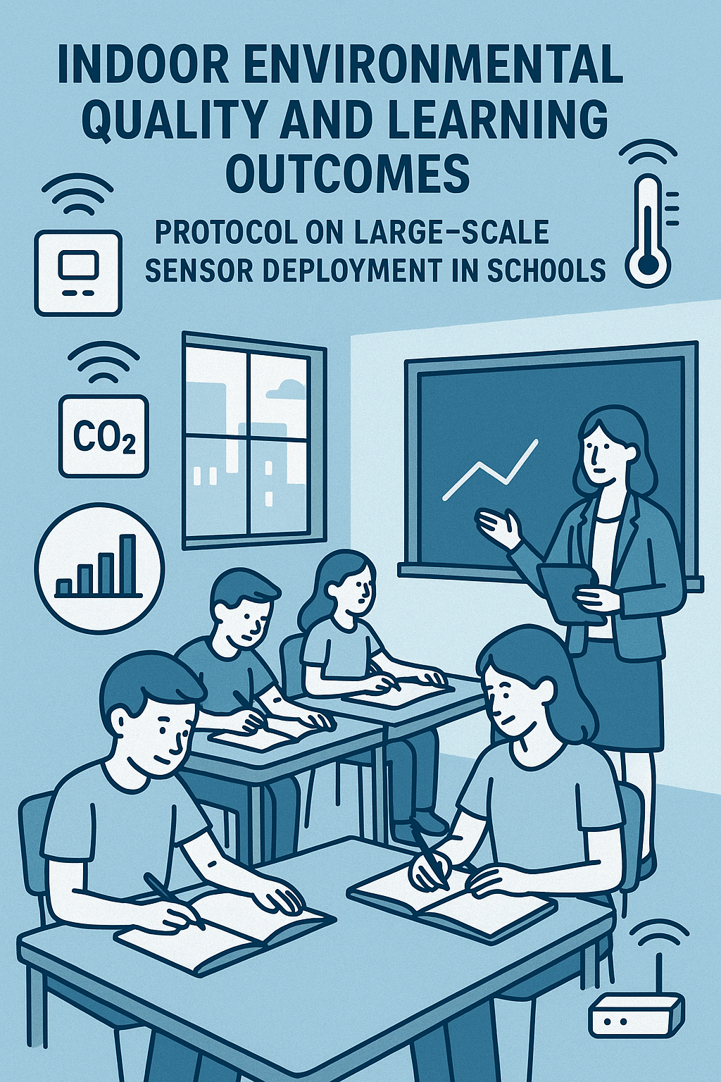Indoor environmental quality and learning outcomes: protocol on largescale sensor deployment in schools